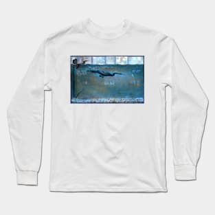 Cormorant Diving For Fish 1900 Otto Henry Bacher Long Sleeve T-Shirt